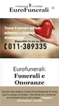 Mobile Screenshot of eurofunerali.it